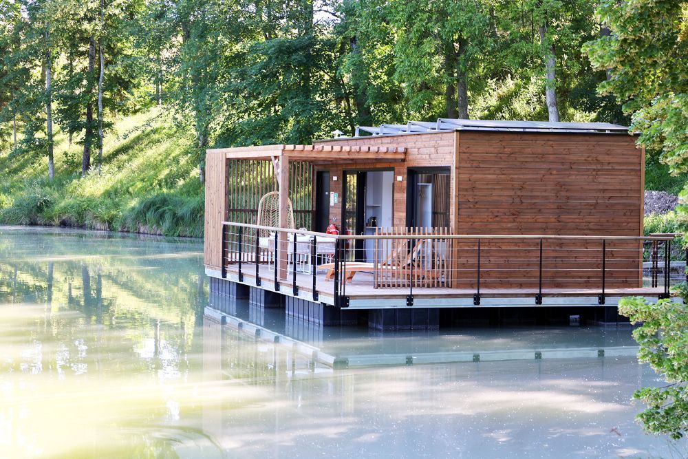 ecolodge flottant en Champagne