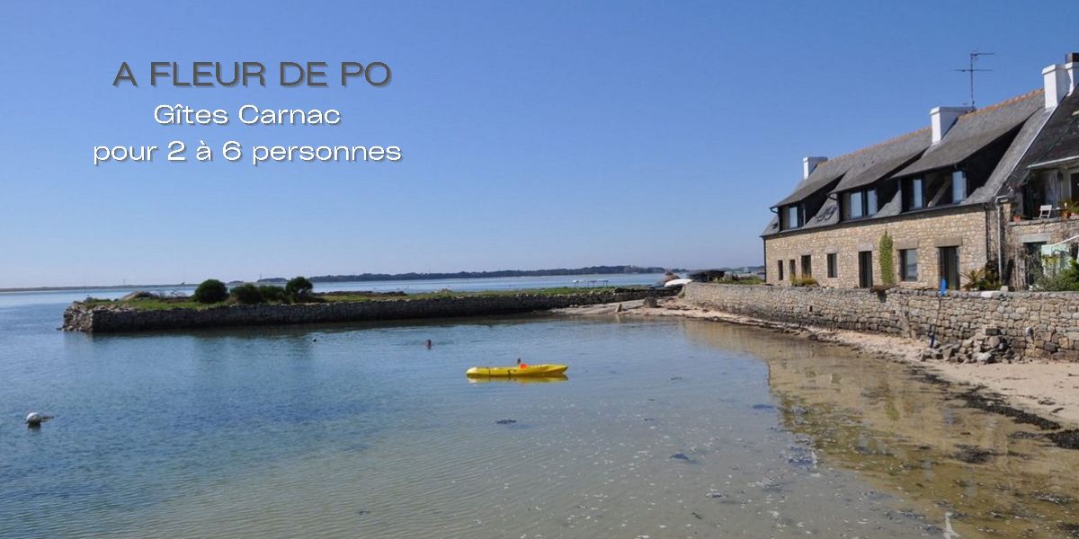 Gite les pieds dans l'eau en Bretagne