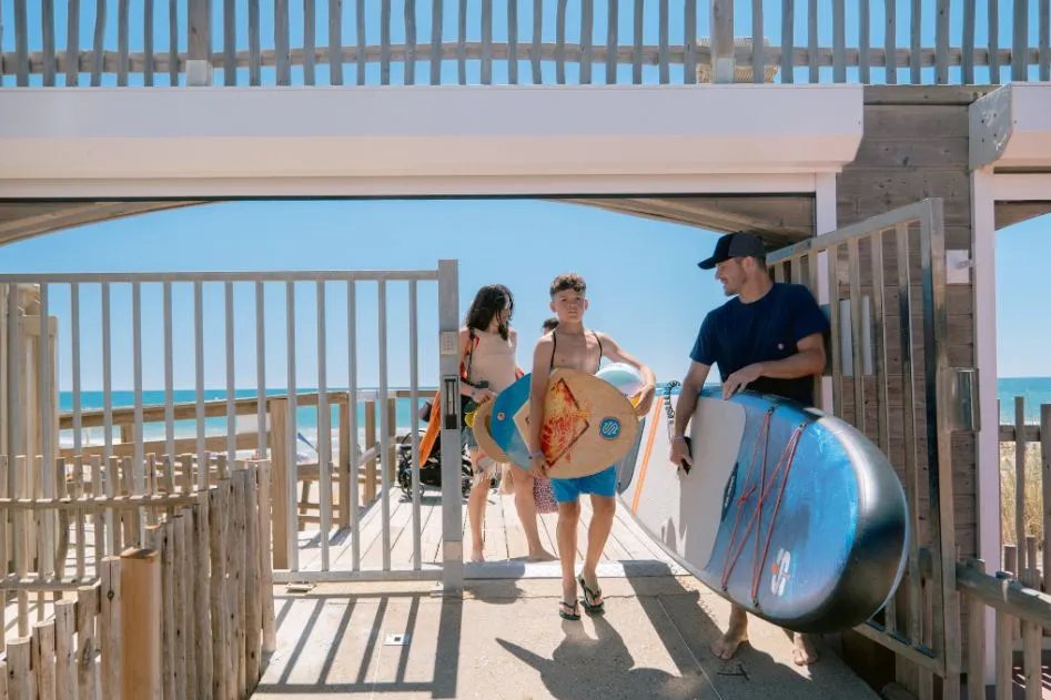 portillon pour l'accès direct à la plage de Marseillan