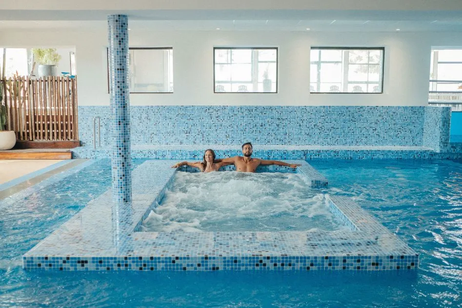 spa bulles camping beach garden