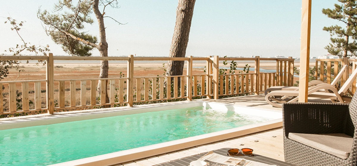 vue mer depuis le camping dune de Jade