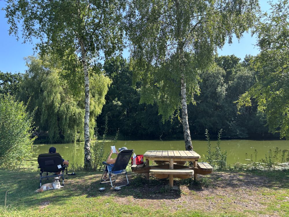 pique nique au bord de l'&eacute;tang