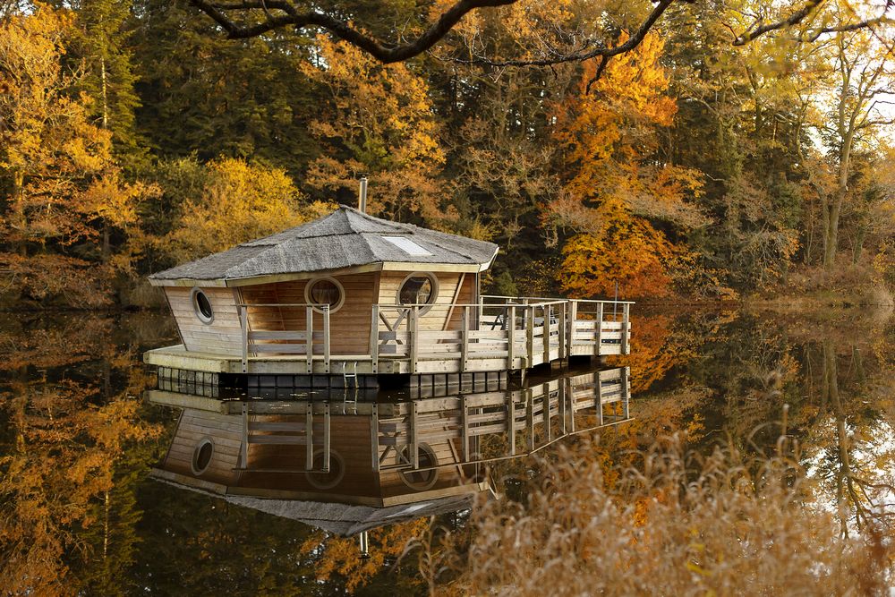 cabane sur l'eau Trevelo - photo Laura Delc