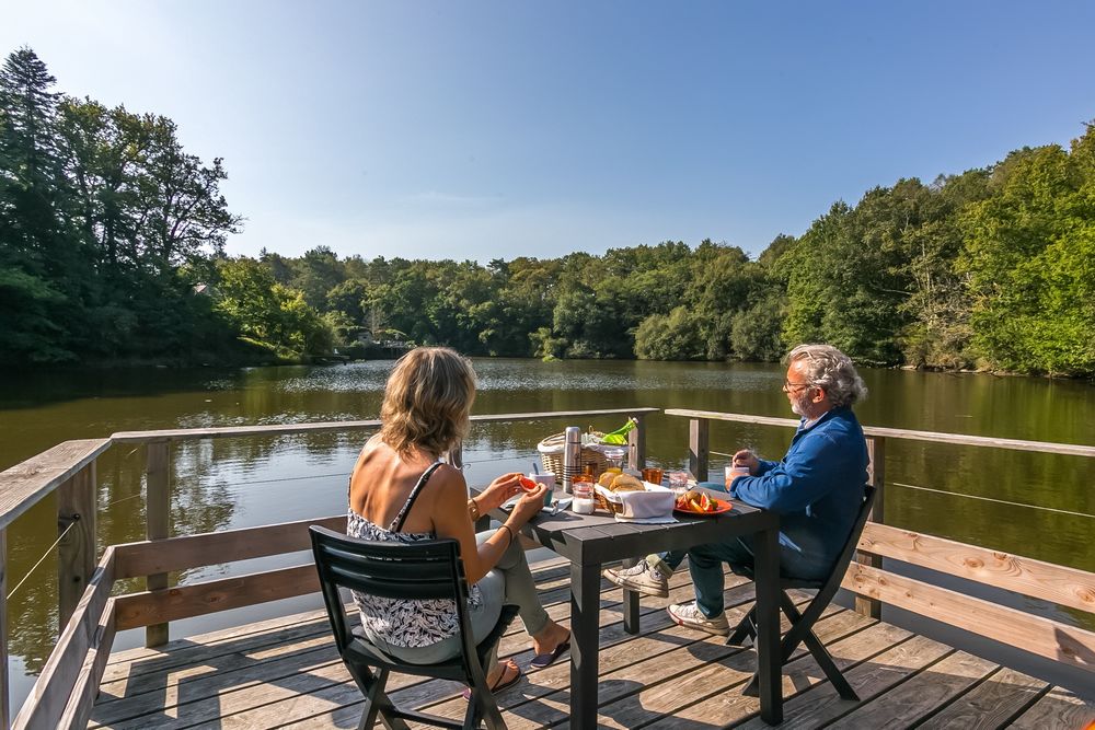 cabane flottante terrasse