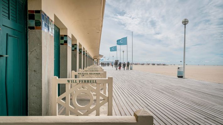 plage Deauville - les planches
