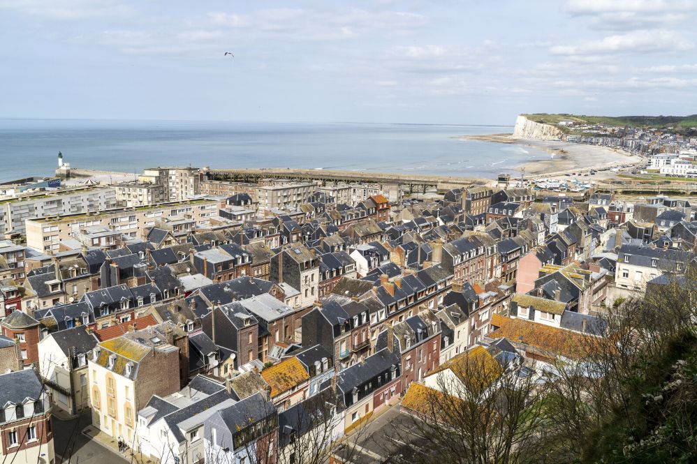 Le Tr&eacute;port vue sur la mer du krach Burg &copy; Danielle Dumas