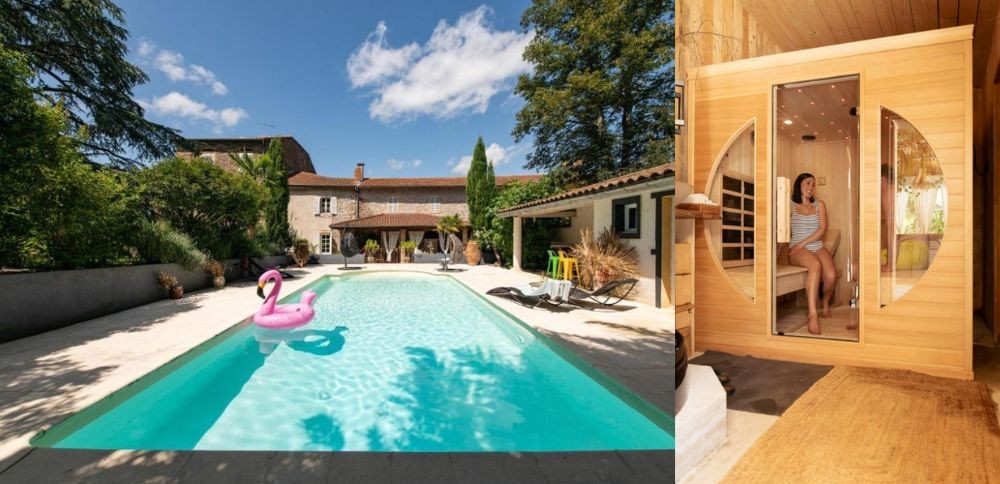 piscine et sauna du domaine For Rest