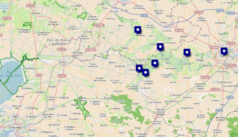 carte de la Venise Verte